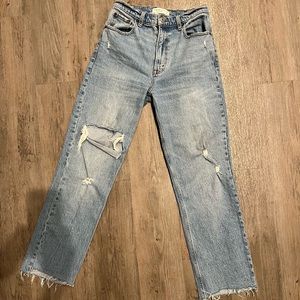 Abercrombie ultra high rise 90s straight jean